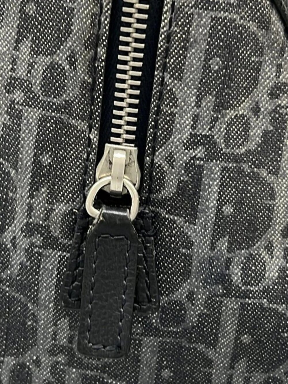 DIOR/ChristianDior Flight/Trotter Navy Black Orange Denim Jacquard Leather - Picture 11 of 15